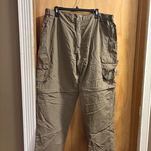 Men's Tan zip off Cargo Pants